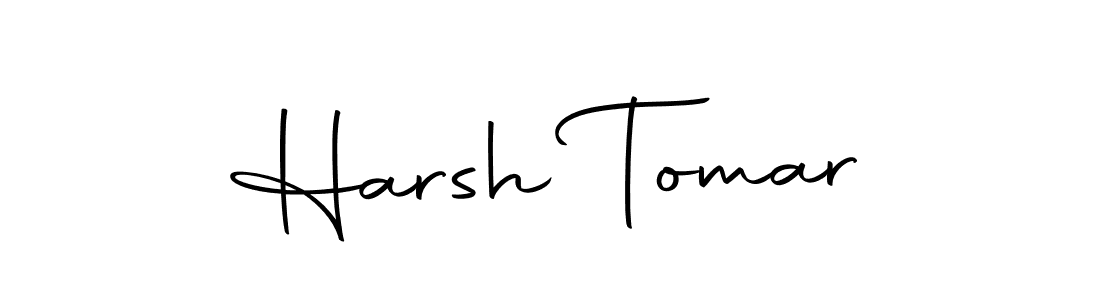 How to make Harsh Tomar name signature. Use Autography-DOLnW style for creating short signs online. This is the latest handwritten sign. Harsh Tomar signature style 10 images and pictures png