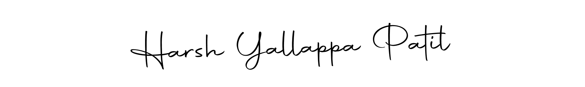 How to make Harsh Yallappa Patil name signature. Use Autography-DOLnW style for creating short signs online. This is the latest handwritten sign. Harsh Yallappa Patil signature style 10 images and pictures png