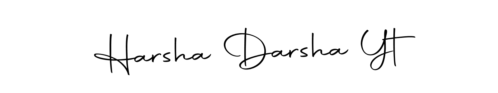 The best way (Autography-DOLnW) to make a short signature is to pick only two or three words in your name. The name Harsha Darsha Yt include a total of six letters. For converting this name. Harsha Darsha Yt signature style 10 images and pictures png