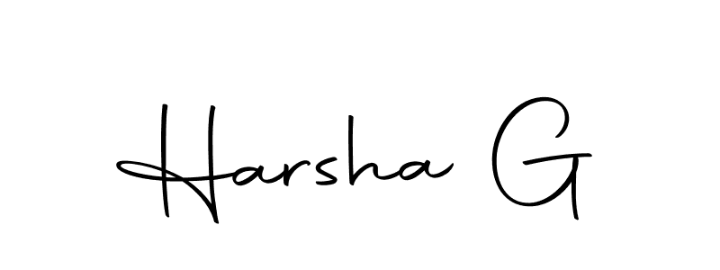 How to make Harsha G signature? Autography-DOLnW is a professional autograph style. Create handwritten signature for Harsha G name. Harsha G signature style 10 images and pictures png