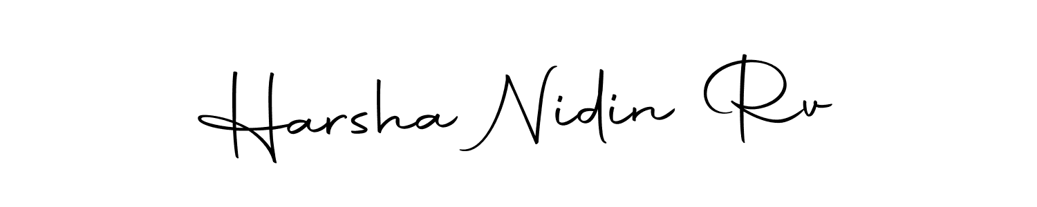 if you are searching for the best signature style for your name Harsha Nidin Rv. so please give up your signature search. here we have designed multiple signature styles  using Autography-DOLnW. Harsha Nidin Rv signature style 10 images and pictures png