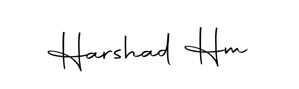 How to make Harshad Hm name signature. Use Autography-DOLnW style for creating short signs online. This is the latest handwritten sign. Harshad Hm signature style 10 images and pictures png