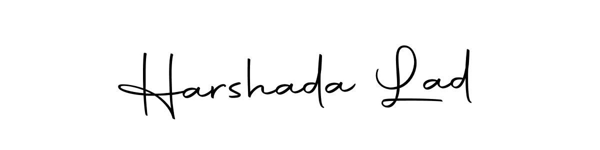 Design your own signature with our free online signature maker. With this signature software, you can create a handwritten (Autography-DOLnW) signature for name Harshada Lad. Harshada Lad signature style 10 images and pictures png