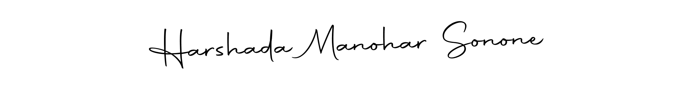 Also we have Harshada Manohar Sonone name is the best signature style. Create professional handwritten signature collection using Autography-DOLnW autograph style. Harshada Manohar Sonone signature style 10 images and pictures png