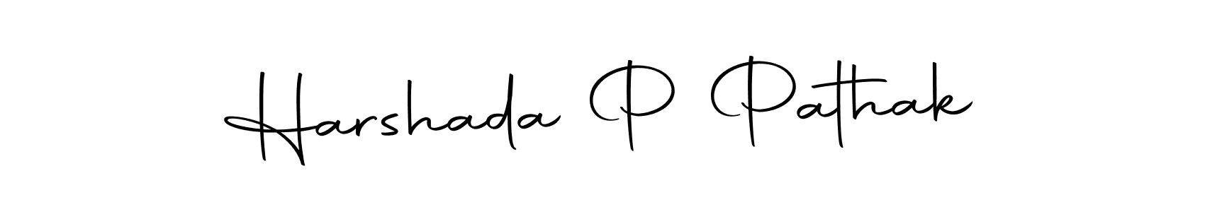 Design your own signature with our free online signature maker. With this signature software, you can create a handwritten (Autography-DOLnW) signature for name Harshada P Pathak. Harshada P Pathak signature style 10 images and pictures png