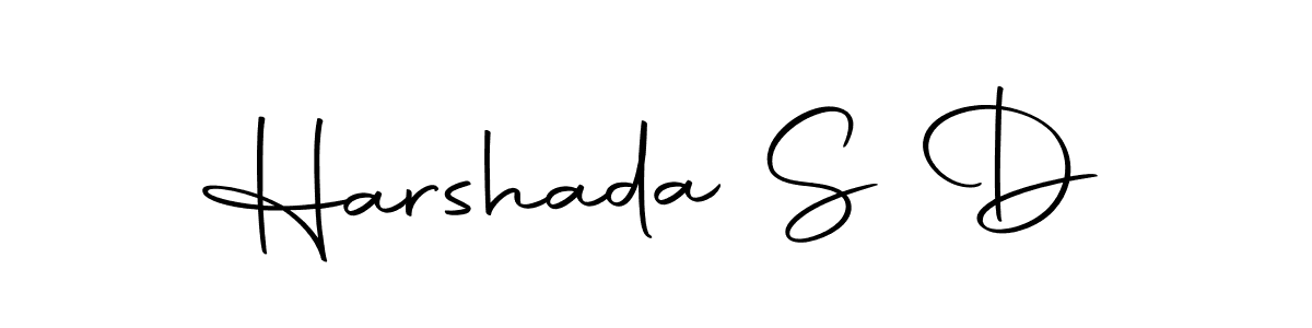 Here are the top 10 professional signature styles for the name Harshada S D. These are the best autograph styles you can use for your name. Harshada S D signature style 10 images and pictures png