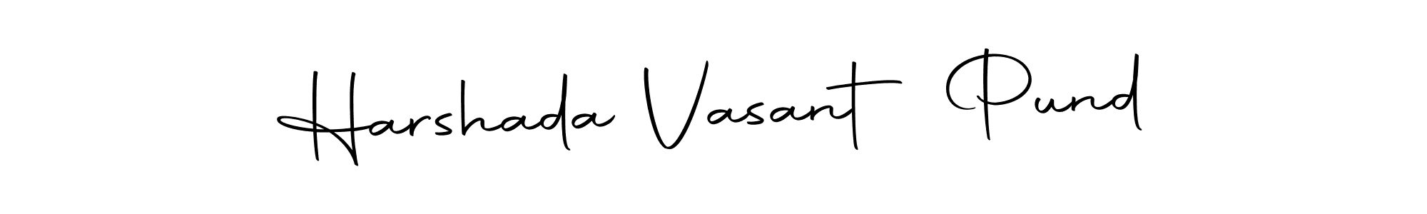 Create a beautiful signature design for name Harshada Vasant Pund. With this signature (Autography-DOLnW) fonts, you can make a handwritten signature for free. Harshada Vasant Pund signature style 10 images and pictures png