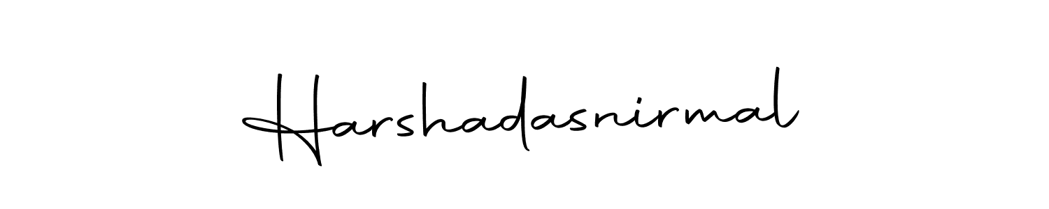 Also we have Harshadasnirmal name is the best signature style. Create professional handwritten signature collection using Autography-DOLnW autograph style. Harshadasnirmal signature style 10 images and pictures png