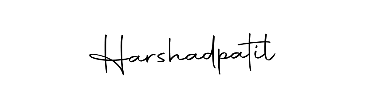 Harshadpatil stylish signature style. Best Handwritten Sign (Autography-DOLnW) for my name. Handwritten Signature Collection Ideas for my name Harshadpatil. Harshadpatil signature style 10 images and pictures png
