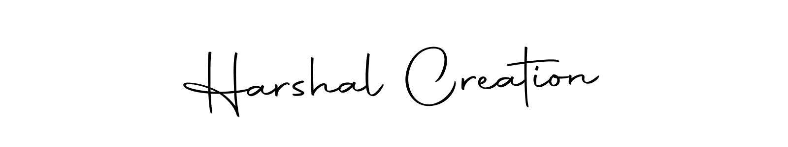 Design your own signature with our free online signature maker. With this signature software, you can create a handwritten (Autography-DOLnW) signature for name Harshal Creation. Harshal Creation signature style 10 images and pictures png