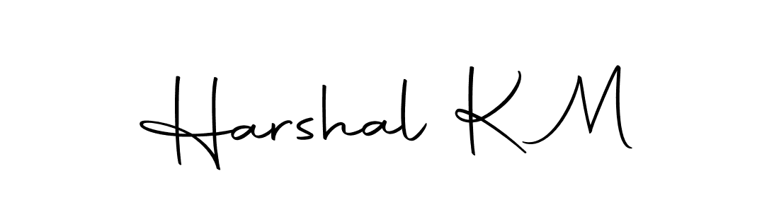 Harshal K M stylish signature style. Best Handwritten Sign (Autography-DOLnW) for my name. Handwritten Signature Collection Ideas for my name Harshal K M. Harshal K M signature style 10 images and pictures png