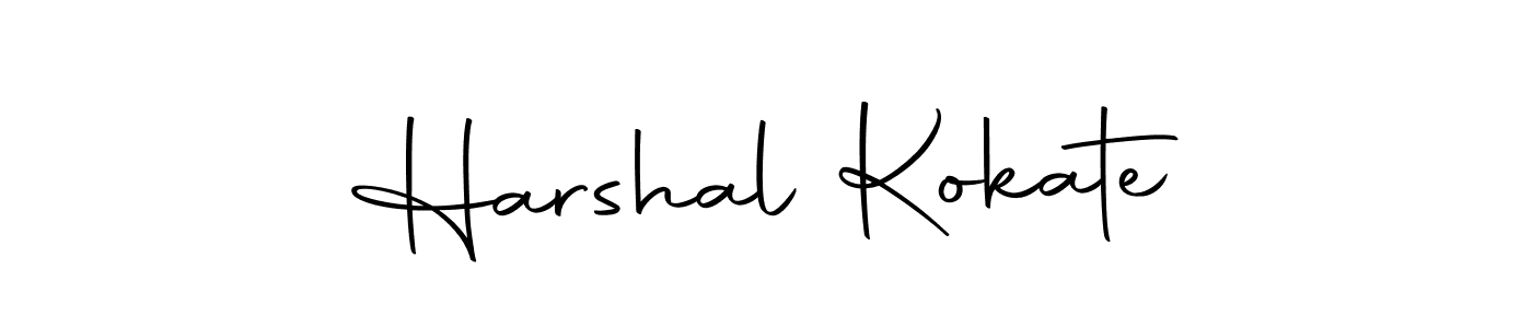 The best way (Autography-DOLnW) to make a short signature is to pick only two or three words in your name. The name Harshal Kokate include a total of six letters. For converting this name. Harshal Kokate signature style 10 images and pictures png