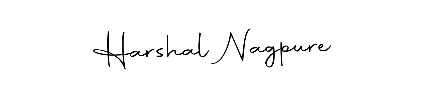 Autography-DOLnW is a professional signature style that is perfect for those who want to add a touch of class to their signature. It is also a great choice for those who want to make their signature more unique. Get Harshal Nagpure name to fancy signature for free. Harshal Nagpure signature style 10 images and pictures png