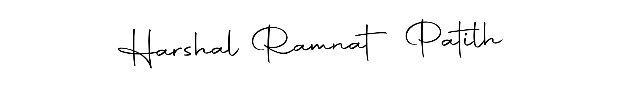 The best way (Autography-DOLnW) to make a short signature is to pick only two or three words in your name. The name Harshal Ramnat Patilh include a total of six letters. For converting this name. Harshal Ramnat Patilh signature style 10 images and pictures png