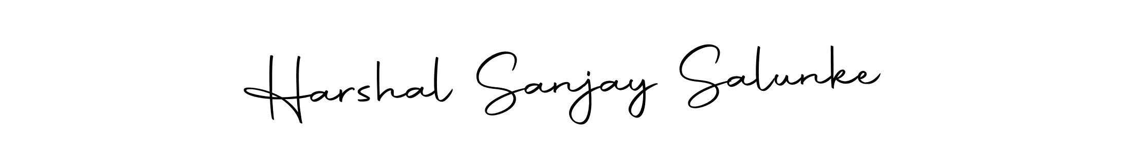This is the best signature style for the Harshal Sanjay Salunke name. Also you like these signature font (Autography-DOLnW). Mix name signature. Harshal Sanjay Salunke signature style 10 images and pictures png