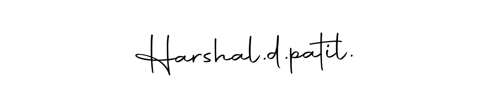 Design your own signature with our free online signature maker. With this signature software, you can create a handwritten (Autography-DOLnW) signature for name Harshal.d.patil.. Harshal.d.patil. signature style 10 images and pictures png