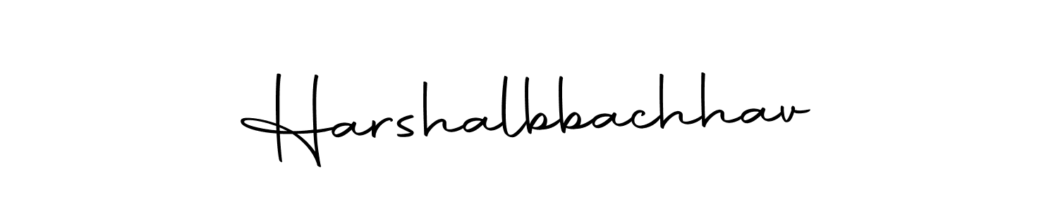 Design your own signature with our free online signature maker. With this signature software, you can create a handwritten (Autography-DOLnW) signature for name Harshalbbachhav. Harshalbbachhav signature style 10 images and pictures png