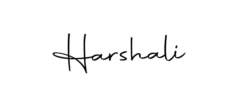 Make a beautiful signature design for name Harshali. With this signature (Autography-DOLnW) style, you can create a handwritten signature for free. Harshali signature style 10 images and pictures png