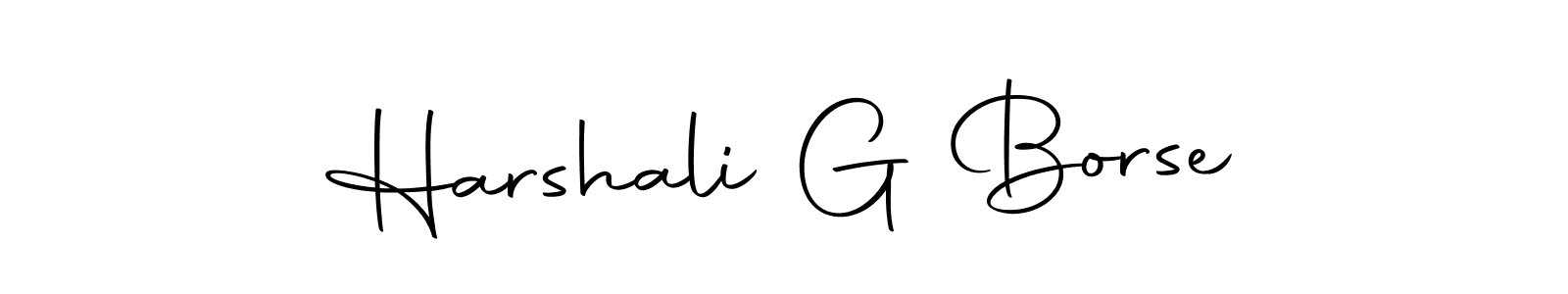 It looks lik you need a new signature style for name Harshali G Borse. Design unique handwritten (Autography-DOLnW) signature with our free signature maker in just a few clicks. Harshali G Borse signature style 10 images and pictures png