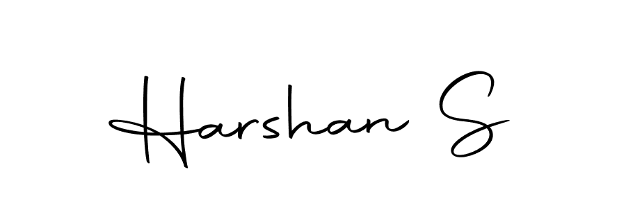 Similarly Autography-DOLnW is the best handwritten signature design. Signature creator online .You can use it as an online autograph creator for name Harshan S. Harshan S signature style 10 images and pictures png