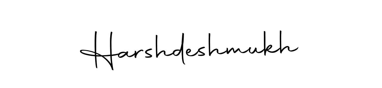 Use a signature maker to create a handwritten signature online. With this signature software, you can design (Autography-DOLnW) your own signature for name Harshdeshmukh. Harshdeshmukh signature style 10 images and pictures png