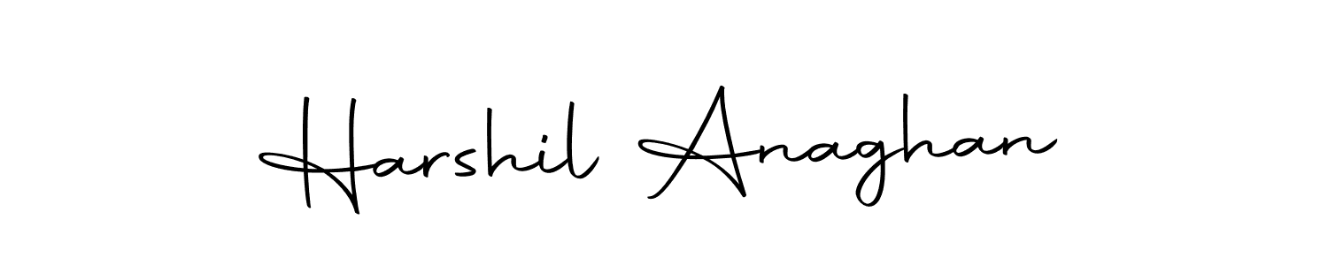 The best way (Autography-DOLnW) to make a short signature is to pick only two or three words in your name. The name Harshil Anaghan include a total of six letters. For converting this name. Harshil Anaghan signature style 10 images and pictures png