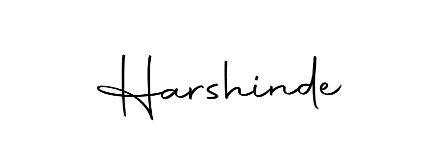 Use a signature maker to create a handwritten signature online. With this signature software, you can design (Autography-DOLnW) your own signature for name Harshinde. Harshinde signature style 10 images and pictures png