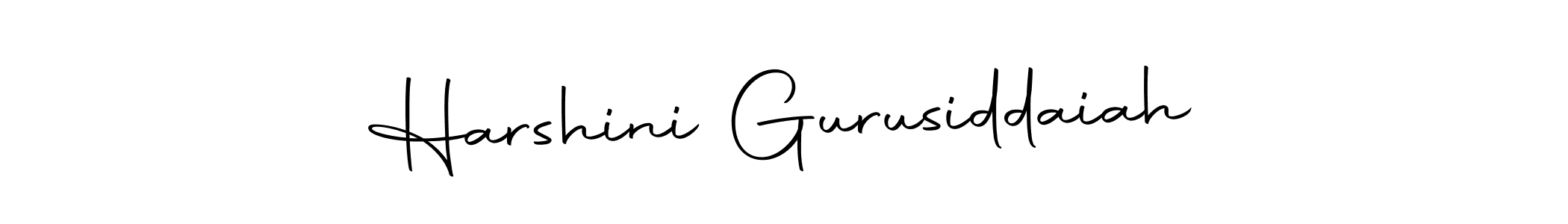 Autography-DOLnW is a professional signature style that is perfect for those who want to add a touch of class to their signature. It is also a great choice for those who want to make their signature more unique. Get Harshini Gurusiddaiah name to fancy signature for free. Harshini Gurusiddaiah signature style 10 images and pictures png