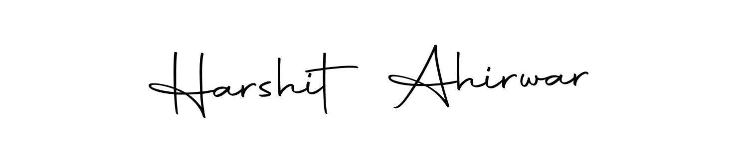Design your own signature with our free online signature maker. With this signature software, you can create a handwritten (Autography-DOLnW) signature for name Harshit Ahirwar. Harshit Ahirwar signature style 10 images and pictures png