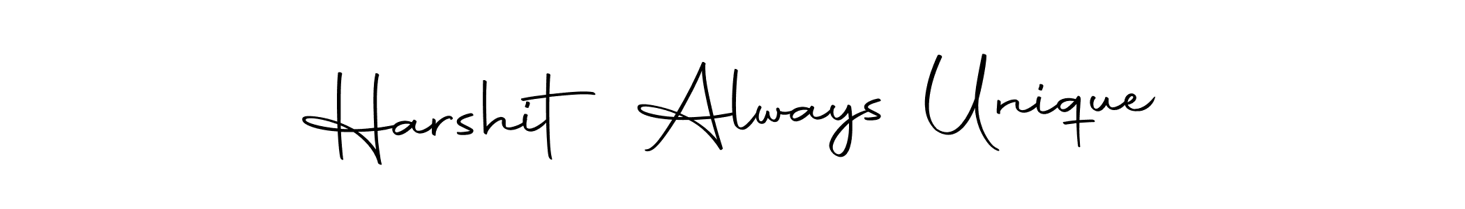 Design your own signature with our free online signature maker. With this signature software, you can create a handwritten (Autography-DOLnW) signature for name Harshit Always Unique. Harshit Always Unique signature style 10 images and pictures png