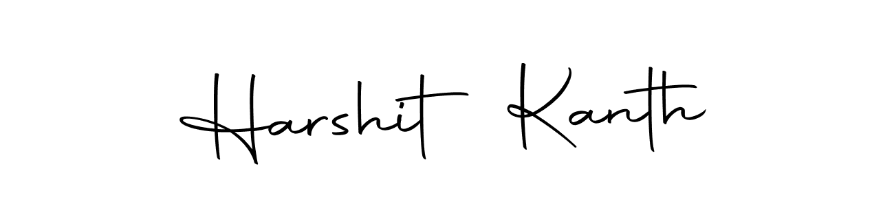 How to make Harshit Kanth name signature. Use Autography-DOLnW style for creating short signs online. This is the latest handwritten sign. Harshit Kanth signature style 10 images and pictures png