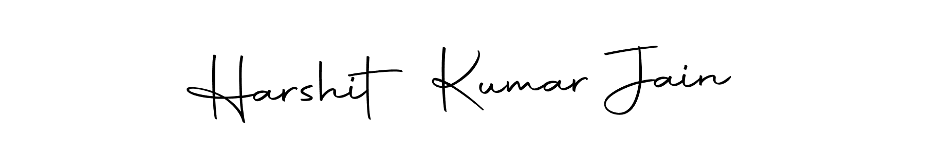 How to make Harshit Kumar Jain name signature. Use Autography-DOLnW style for creating short signs online. This is the latest handwritten sign. Harshit Kumar Jain signature style 10 images and pictures png