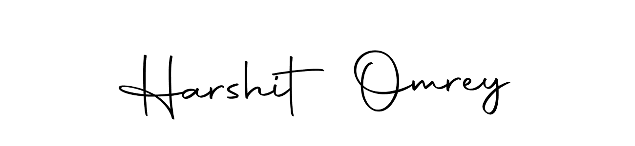 How to make Harshit Omrey name signature. Use Autography-DOLnW style for creating short signs online. This is the latest handwritten sign. Harshit Omrey signature style 10 images and pictures png