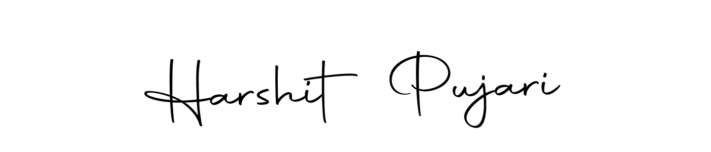 Use a signature maker to create a handwritten signature online. With this signature software, you can design (Autography-DOLnW) your own signature for name Harshit Pujari. Harshit Pujari signature style 10 images and pictures png