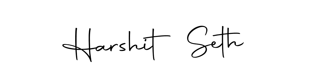 Make a beautiful signature design for name Harshit Seth. Use this online signature maker to create a handwritten signature for free. Harshit Seth signature style 10 images and pictures png