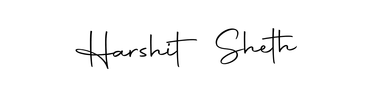 Design your own signature with our free online signature maker. With this signature software, you can create a handwritten (Autography-DOLnW) signature for name Harshit Sheth. Harshit Sheth signature style 10 images and pictures png