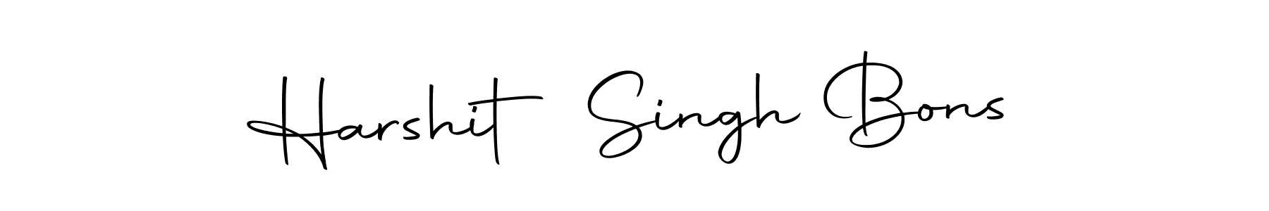 Create a beautiful signature design for name Harshit Singh Bons. With this signature (Autography-DOLnW) fonts, you can make a handwritten signature for free. Harshit Singh Bons signature style 10 images and pictures png