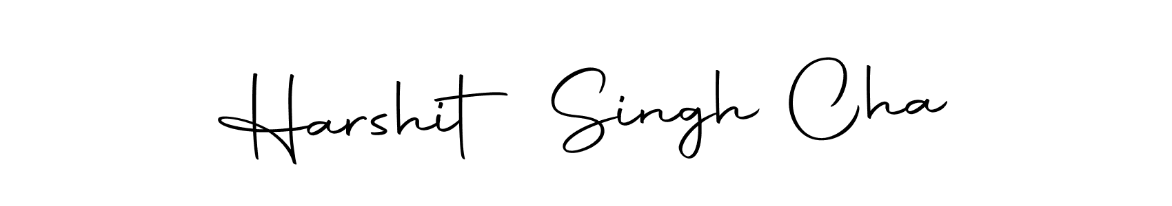 How to make Harshit Singh Cha name signature. Use Autography-DOLnW style for creating short signs online. This is the latest handwritten sign. Harshit Singh Cha signature style 10 images and pictures png