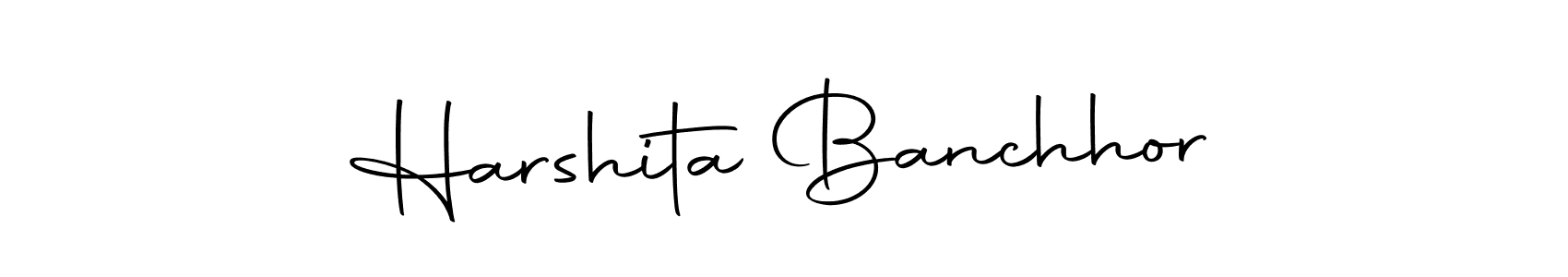 Here are the top 10 professional signature styles for the name Harshita Banchhor. These are the best autograph styles you can use for your name. Harshita Banchhor signature style 10 images and pictures png