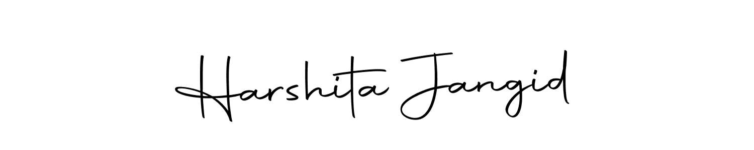 Make a beautiful signature design for name Harshita Jangid. Use this online signature maker to create a handwritten signature for free. Harshita Jangid signature style 10 images and pictures png