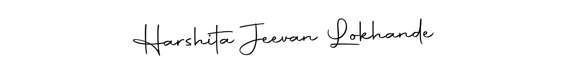 You can use this online signature creator to create a handwritten signature for the name Harshita Jeevan Lokhande. This is the best online autograph maker. Harshita Jeevan Lokhande signature style 10 images and pictures png