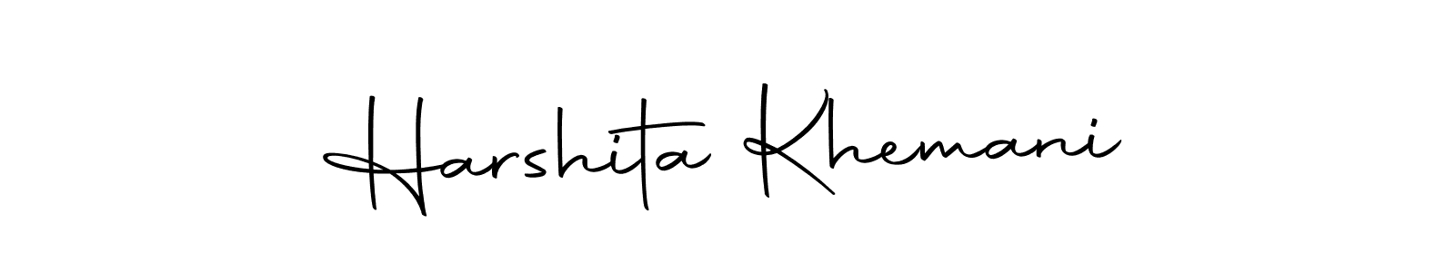 Make a beautiful signature design for name Harshita Khemani. Use this online signature maker to create a handwritten signature for free. Harshita Khemani signature style 10 images and pictures png