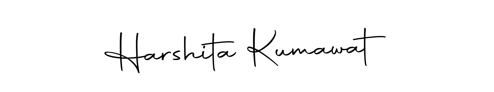 How to make Harshita Kumawat name signature. Use Autography-DOLnW style for creating short signs online. This is the latest handwritten sign. Harshita Kumawat signature style 10 images and pictures png