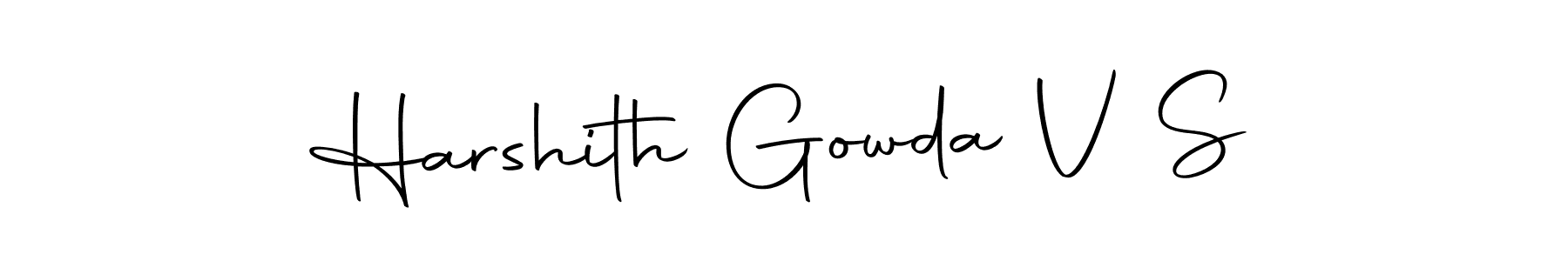 The best way (Autography-DOLnW) to make a short signature is to pick only two or three words in your name. The name Harshith Gowda V S include a total of six letters. For converting this name. Harshith Gowda V S signature style 10 images and pictures png