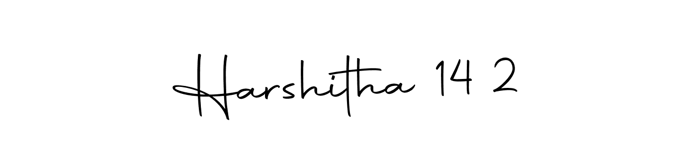 How to make Harshitha 14 2 name signature. Use Autography-DOLnW style for creating short signs online. This is the latest handwritten sign. Harshitha 14 2 signature style 10 images and pictures png