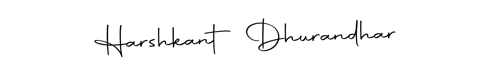 Autography-DOLnW is a professional signature style that is perfect for those who want to add a touch of class to their signature. It is also a great choice for those who want to make their signature more unique. Get Harshkant Dhurandhar name to fancy signature for free. Harshkant Dhurandhar signature style 10 images and pictures png