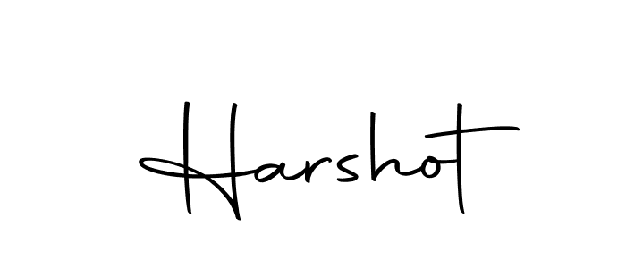 Design your own signature with our free online signature maker. With this signature software, you can create a handwritten (Autography-DOLnW) signature for name Harshot. Harshot signature style 10 images and pictures png