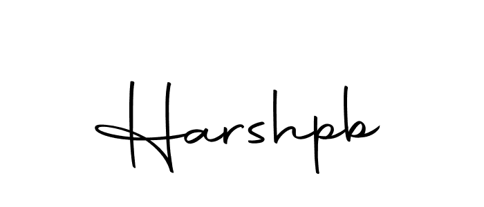 You should practise on your own different ways (Autography-DOLnW) to write your name (Harshpb) in signature. don't let someone else do it for you. Harshpb signature style 10 images and pictures png