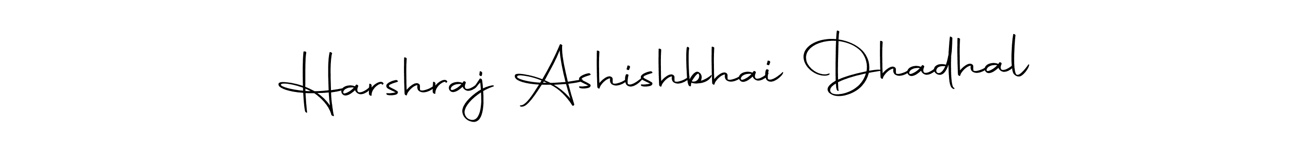 Design your own signature with our free online signature maker. With this signature software, you can create a handwritten (Autography-DOLnW) signature for name Harshraj Ashishbhai Dhadhal. Harshraj Ashishbhai Dhadhal signature style 10 images and pictures png