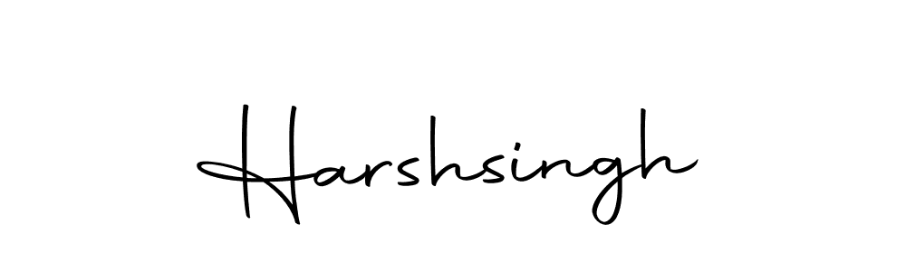 Design your own signature with our free online signature maker. With this signature software, you can create a handwritten (Autography-DOLnW) signature for name Harshsingh. Harshsingh signature style 10 images and pictures png